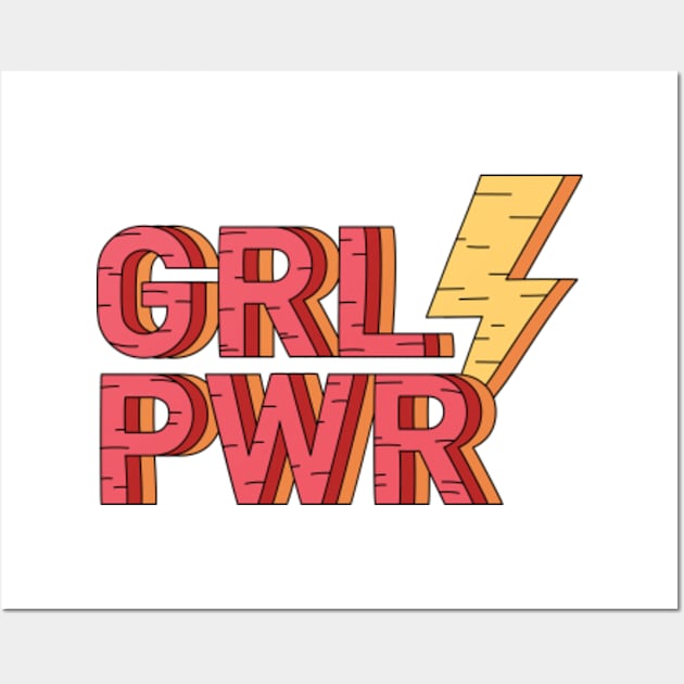 GIRL POWER Wall Art by CANVAZSHOP